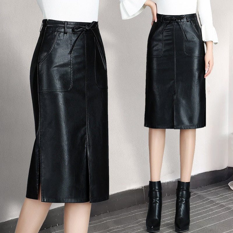 Leather Bodycon  Skirt