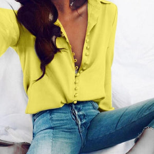 woman Casual Solid Color Tops