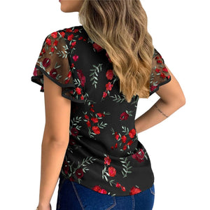 Sexy Women Ruffle Sleeve