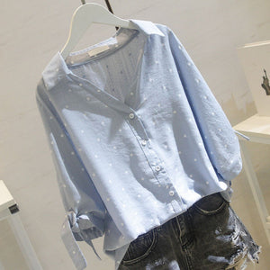 White linen shirt
