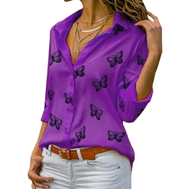 Women Butterfly Shirt