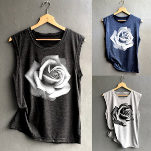 Rose Tank Top Vest Casual shirt