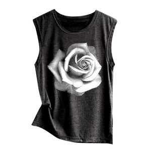 Rose Tank Top Vest Casual shirt