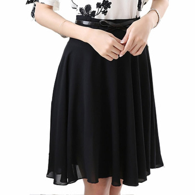 Chiffon Casual Shirt O Neck Half Sleeve blouse