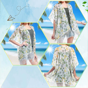 Chiffon Floral Loose Cover Up  Kimono