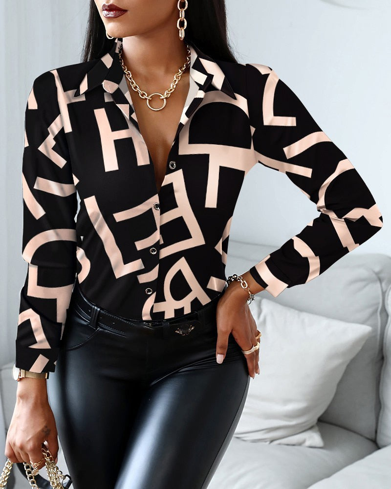 Woman Casual Long Sleeve Shirt