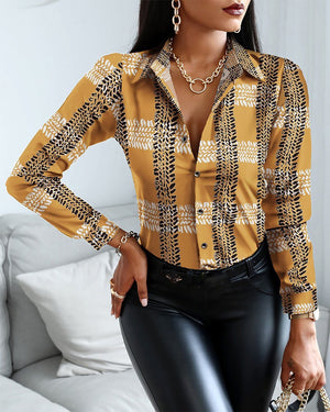 Woman Casual Long Sleeve Shirt