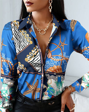 Woman Casual Long Sleeve Shirt