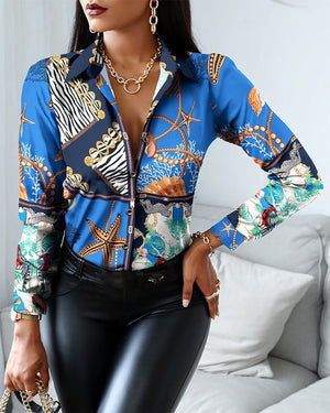 Woman Casual Long Sleeve Shirt