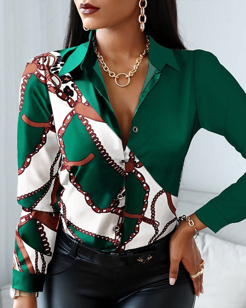 Woman Casual Long Sleeve Shirt