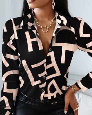 Woman Casual Long Sleeve Shirt