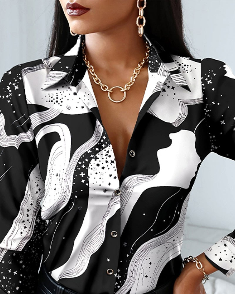 Woman Casual Long Sleeve Shirt