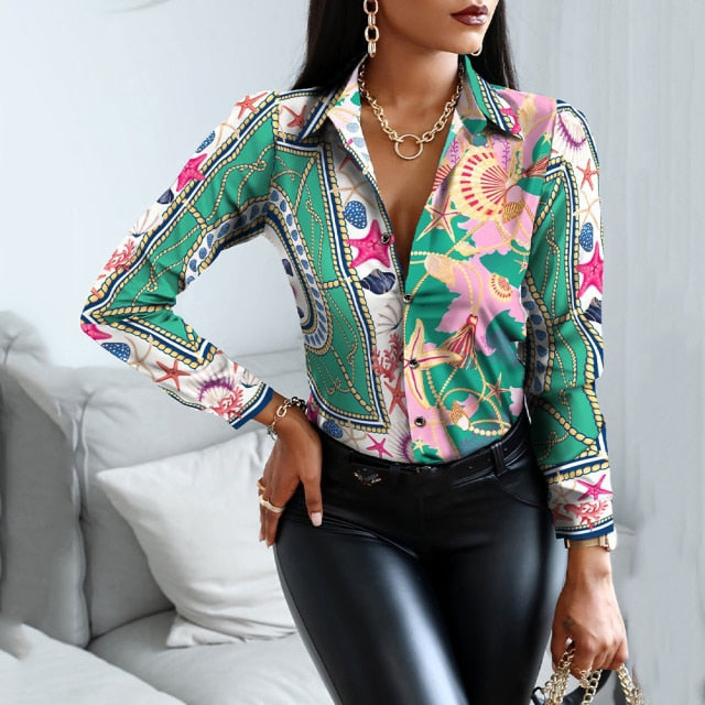 Woman Casual Long Sleeve Shirt