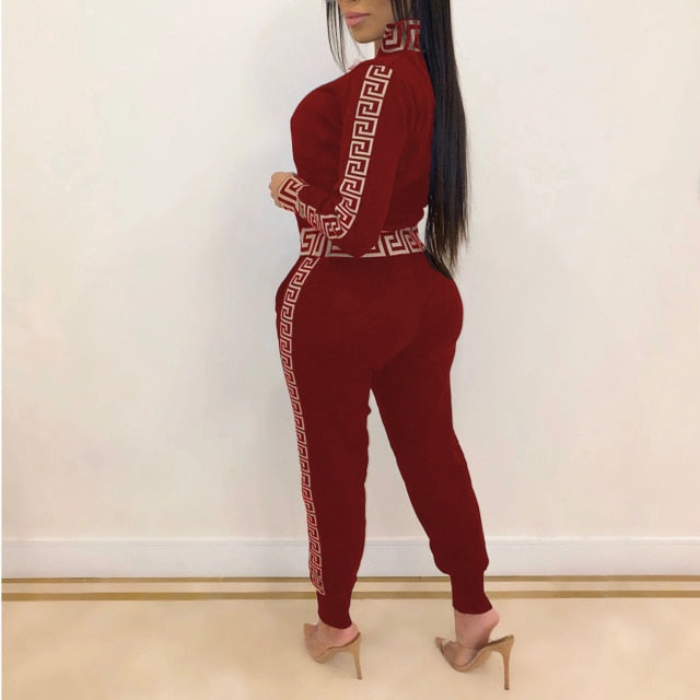 Tracksuits Women Two-Pieces Suit