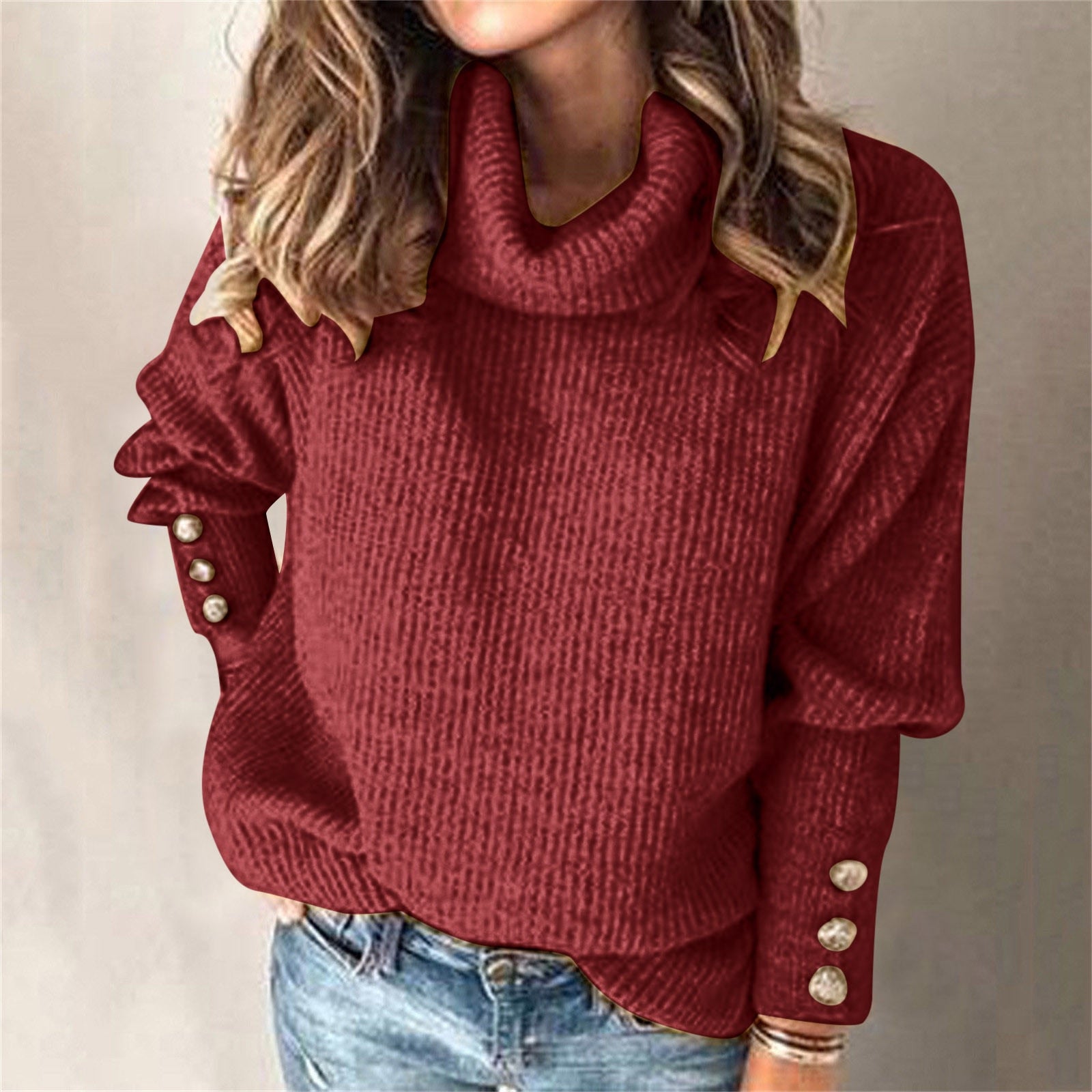 Large size Warm Pullover  Sweater