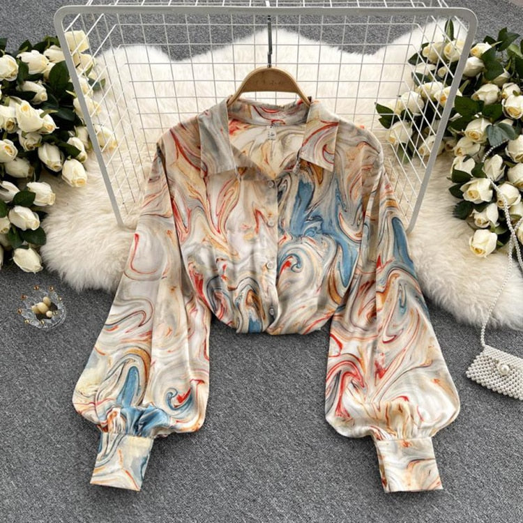 Elegant Rose Print  Office N Casual Shirt