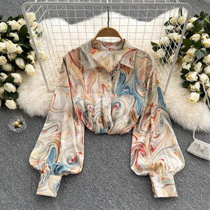 Elegant Rose Print  Office N Casual Shirt