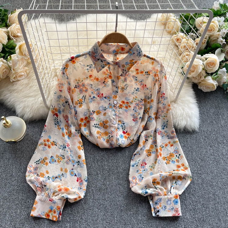 Elegant Rose Print  Office N Casual Shirt