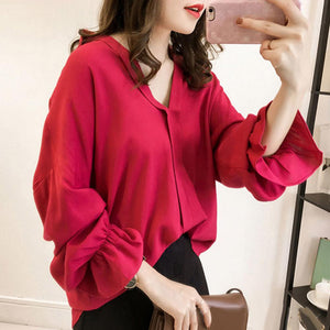 Women Loose Long Sleeve Shirt