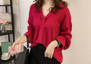 Women Loose Long Sleeve Shirt