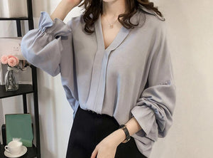 Women Loose Long Sleeve Shirt
