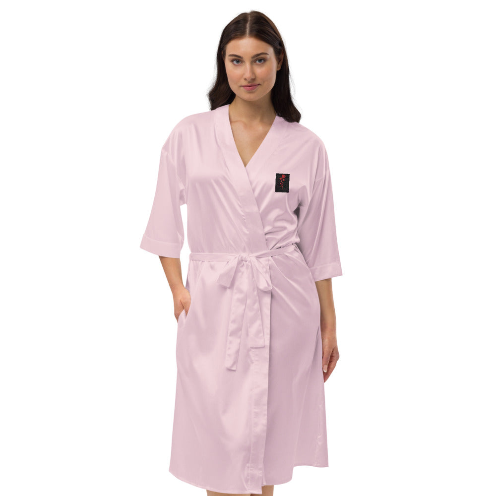 Satin robe