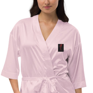 Satin robe