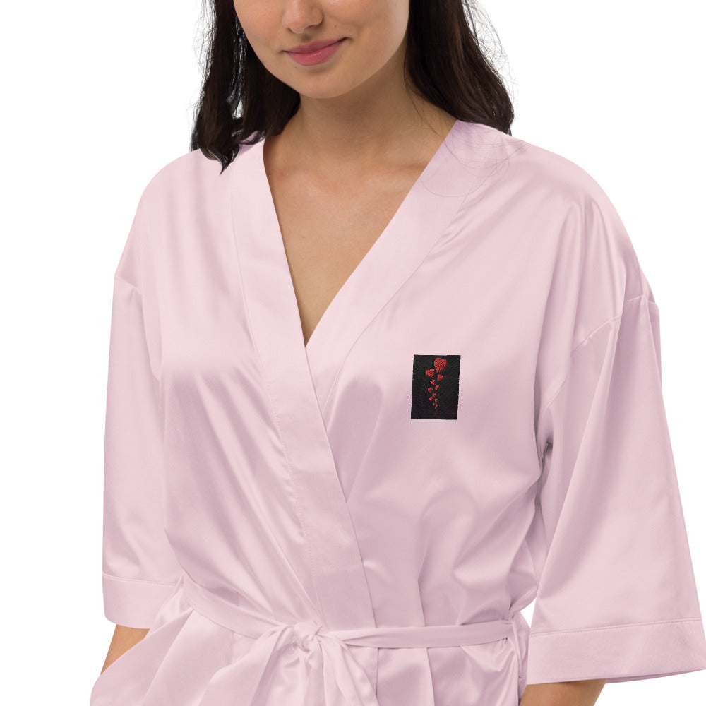 Satin robe