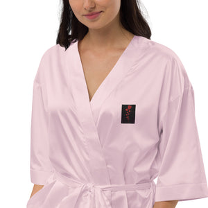 Satin robe